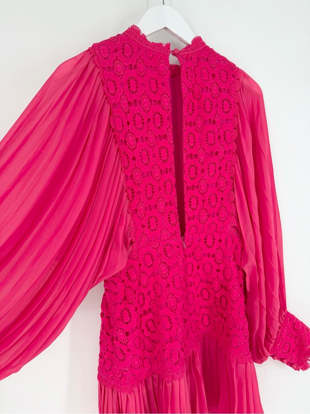 INA Hot Pink Crochet Dress - Picture 8 of 12